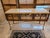 Stunning Wrought Iron Console Table of Fruits and Twisted Branch Feet sold as found in veryu good condition.