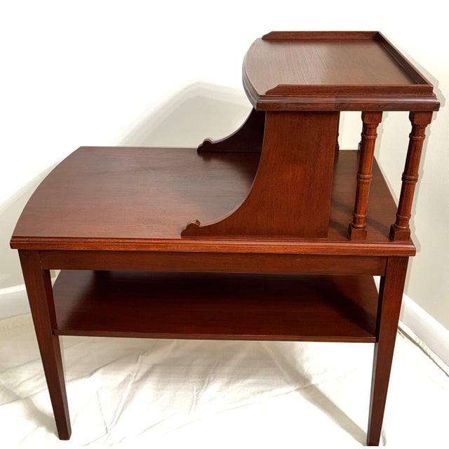 Mid-Century Modern Mid 20th Century Mahogany Side Tables by Mersman - A Pair #7556 For Sale - Image 3 of 11