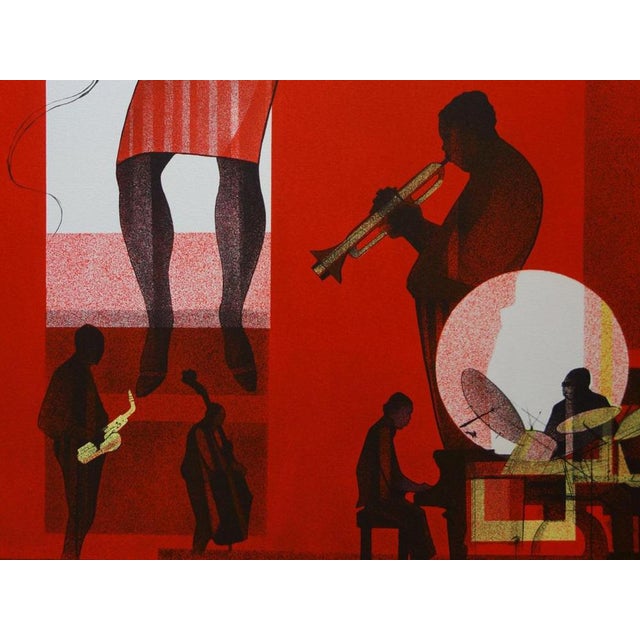 Sacha Chimkevitch, Jazz, Hot Swing, Original Lithograph For Sale - Image 3 of 6