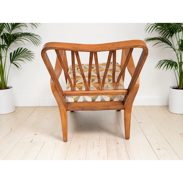 Mid-Century Modern Linden Armchair, 1950s For Sale - Image 12 of 17