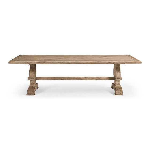 Rustic European Rustic European Trestle Dining Table For Sale - Image 3 of 13