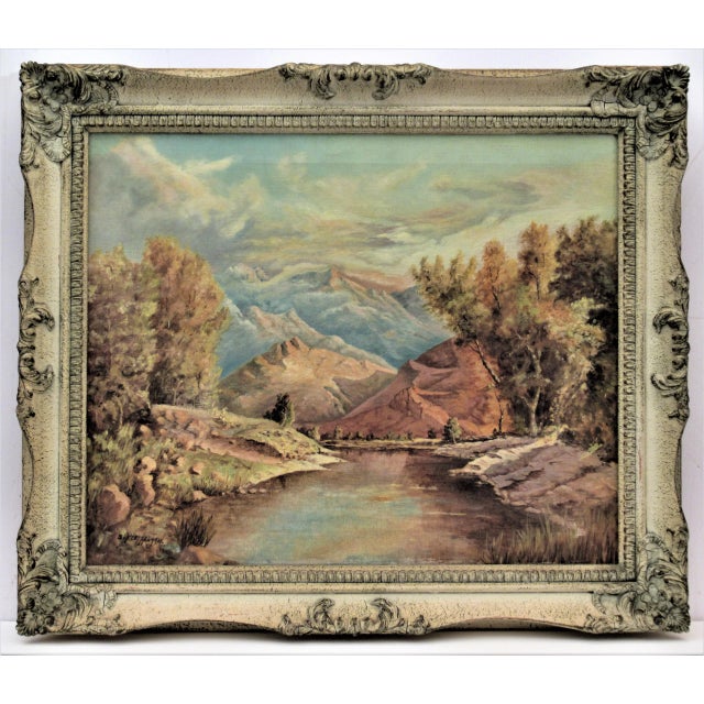 Paint Bernhard Kretzschmar, Landscape, 1961 For Sale - Image 7 of 7