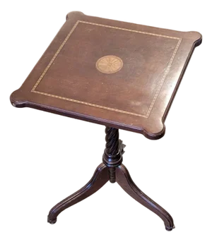 Vintage MCM Bombay Co Flip Top Tripod Occasional Side Table