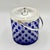 1960s Mid-Century Modern Art Glass Jars with Blue Cut in Clear Crystal Biscuit Barrels with Silver-Plated Mounts, 1950s, Set of 2 For Sale - Image 5 of 18
