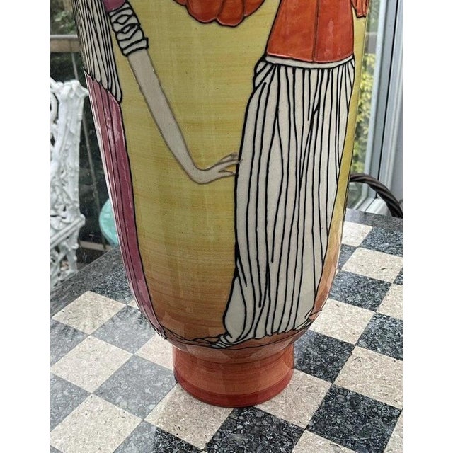 Early 20th Century Art Deco Summer Frocks 1914 Ceramic Vase by Sally Tuffin for Dennis Chinaworks For Sale - Image 5 of 8
