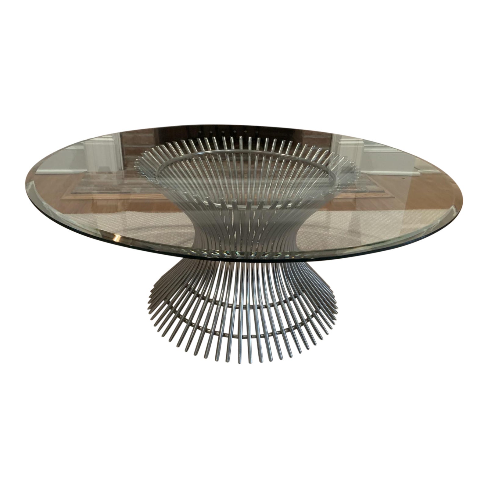 MidCentury Modern Chrome and Glass Cocktail Table Chairish — free download