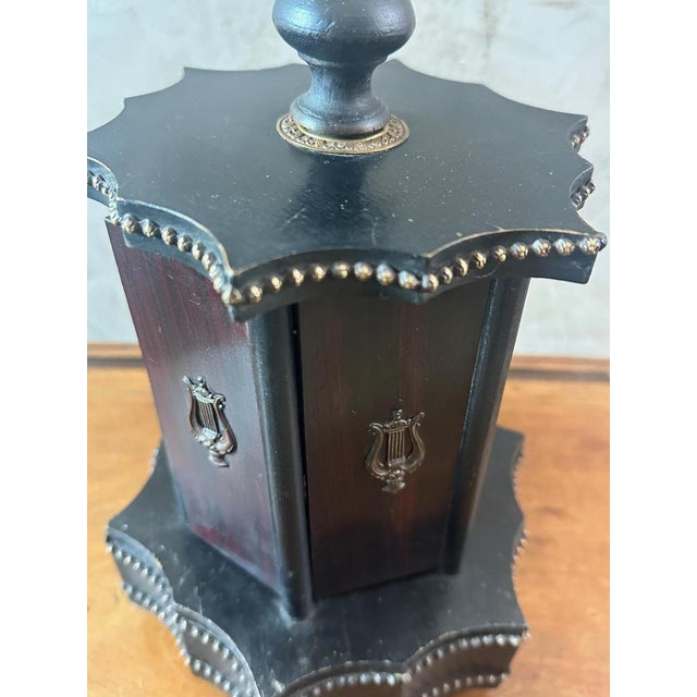 Black Musical Cigar Cellar, 1920 For Sale - Image 8 of 18