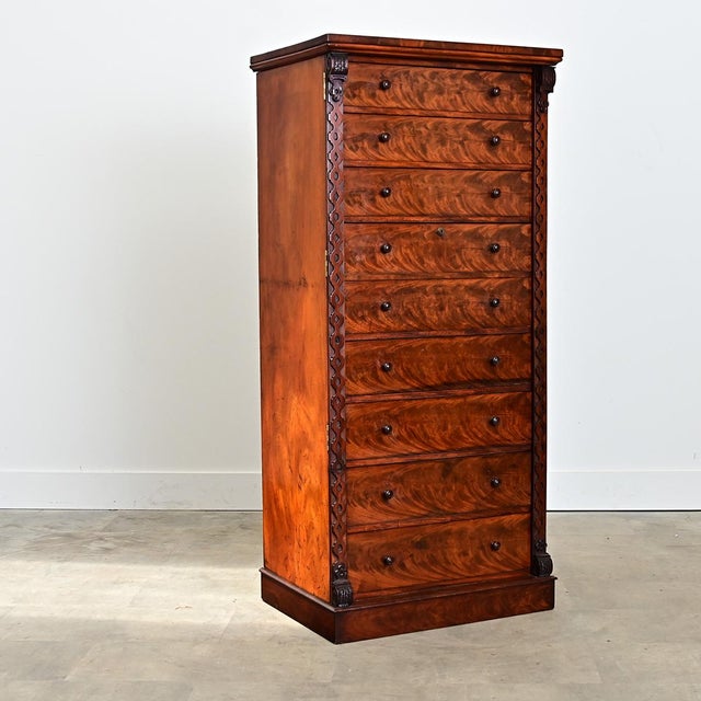 English 19th Century Mahogany Fold-down Desk For Sale - Image 16 of 17