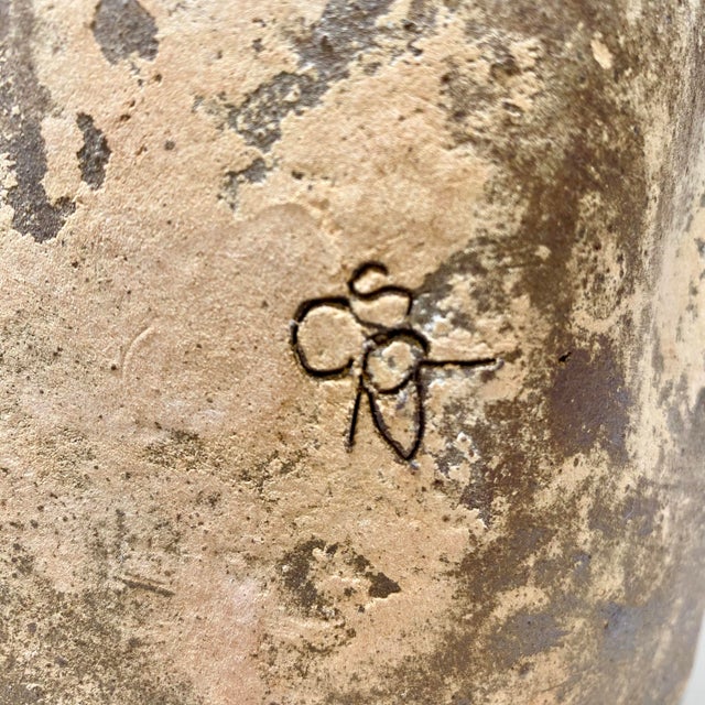 Vintage Paolo Soleri Sand Cast Ceramic Cosanti Windbell For Sale - Image 4 of 9