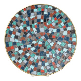 Mid-Century Mosaic Bowl or Wall Plate by R. Zimmermann for Ritter, 1950s For Sale