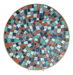 Mid-Century Mosaic Bowl or Wall Plate by R. Zimmermann for Ritter, 1950s