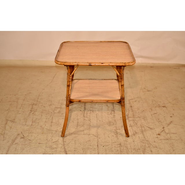 French Bamboo Large Side Table, Circa 1960's For Sale In Greensboro - Image 6 of 8
