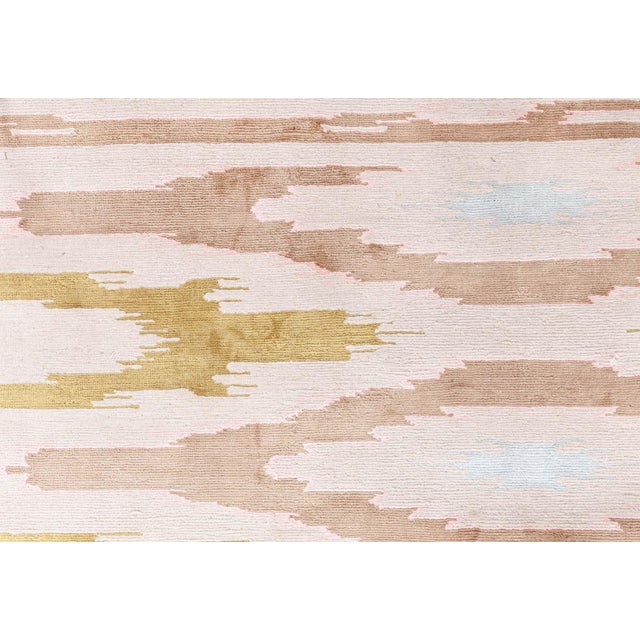 Textile Contemporary Silk Runner by Doris Leslie Blau For Sale - Image 7 of 8