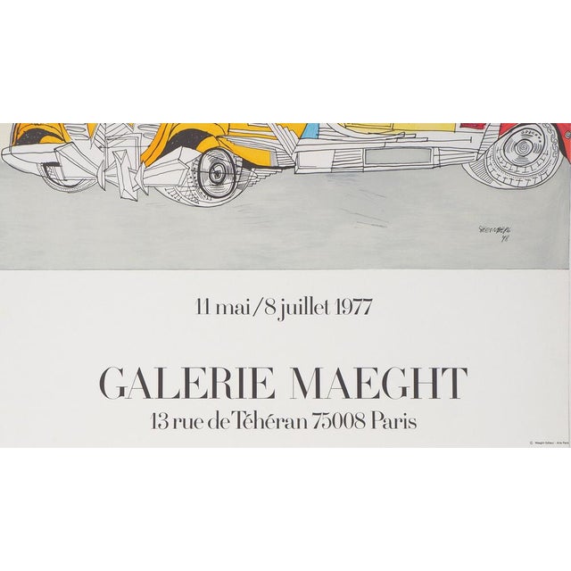 Saul Steinberg, Galerie Maeght Expo, 1977, Lithograph For Sale - Image 9 of 11