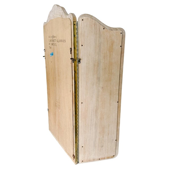 French Provincial 1970s Drexel French Provincial Cabernet Blanc Tri-Fold Mirror For Sale - Image 3 of 4