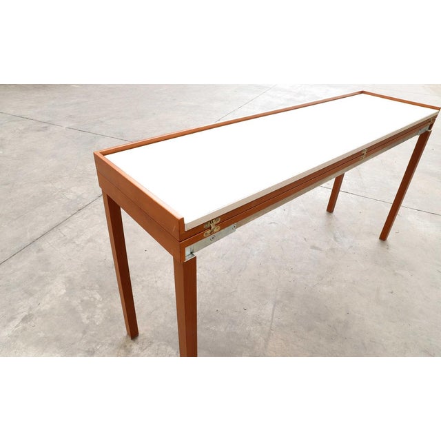 1970s Extendable Table in the style of Florence Knoll Bassett for Knoll International, 1973 For Sale - Image 5 of 11