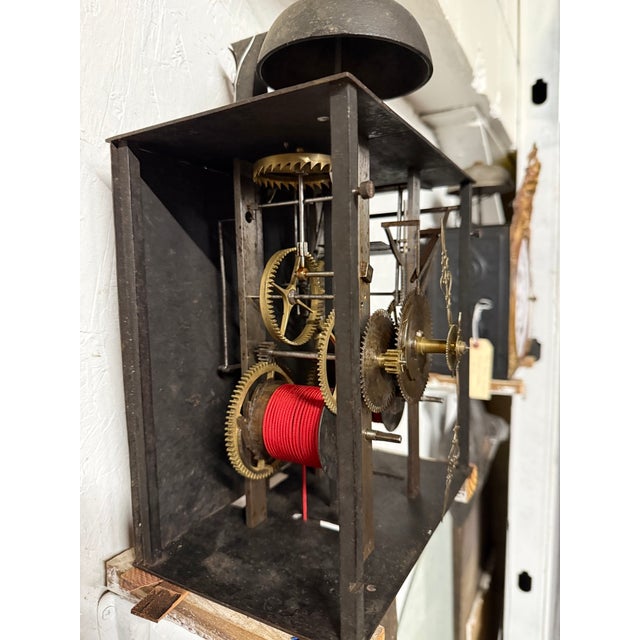 19th C. French Morbier Clock or Tall Case Movement For Sale - Image 11 of 12