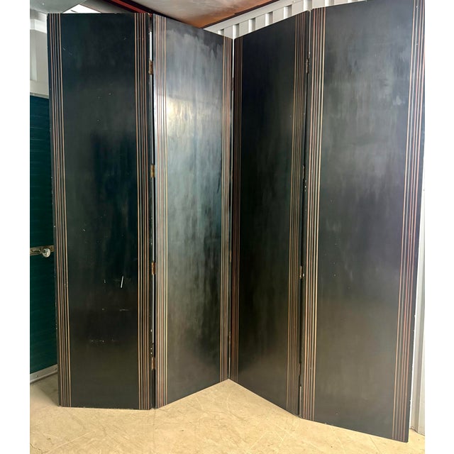 1980s Trompe l'Oeil Architectural Folly Four Panel Screen - Piero Fornasetti Homage For Sale - Image 9 of 12