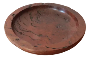 Large Hand Turned Red Gum Decorative Wooden Bowl
