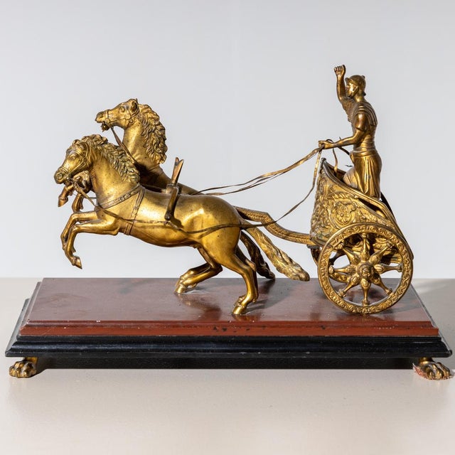 Chariot in Bronze, Italy, 1800s For Sale - Image 9 of 14