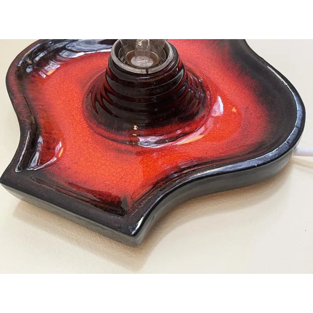 1970s German Ceramic Wall Sconce by Hustadt Leuchten, 1960s For Sale - Image 5 of 7