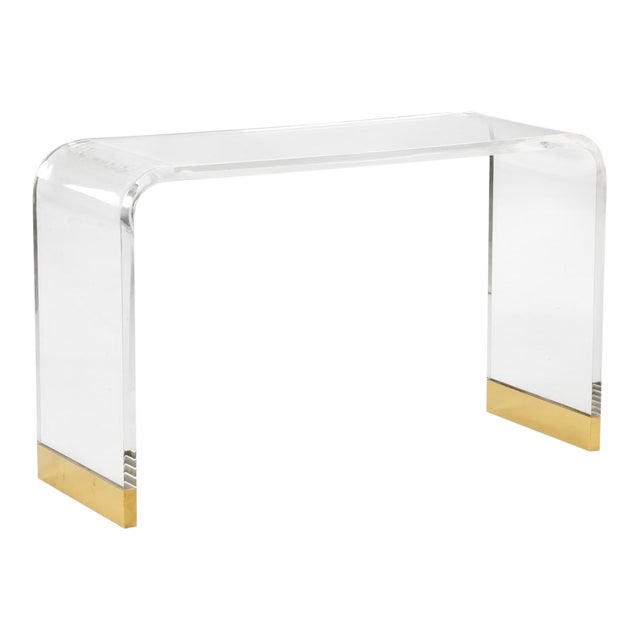 Chelsea House Acrylic Waterfall Console For Sale
