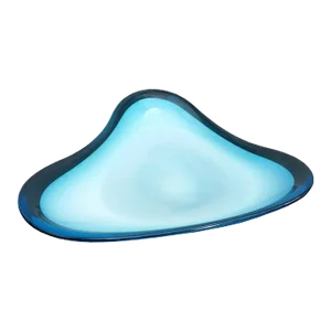 Murano Sommerso Biomorphic Shaped Bowl Centerpiece