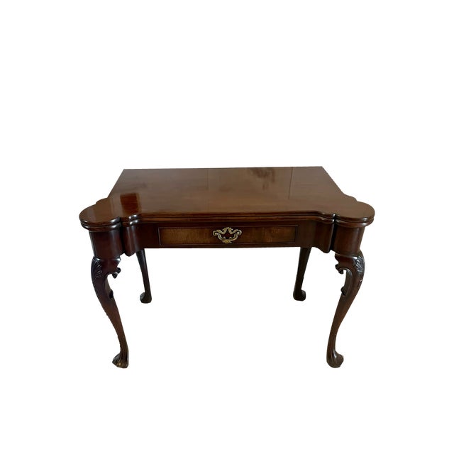 Antique Irish George II Chippendale Mahogany Card Table, 1750 For Sale