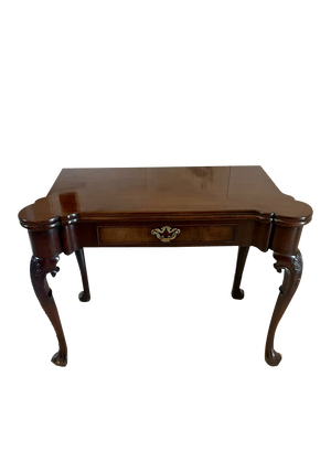 Antique Irish George II Chippendale Mahogany Card Table, 1750