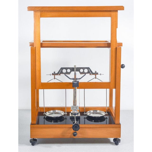 Pharmacy Scale in Wooden Case For Sale - Image 17 of 18