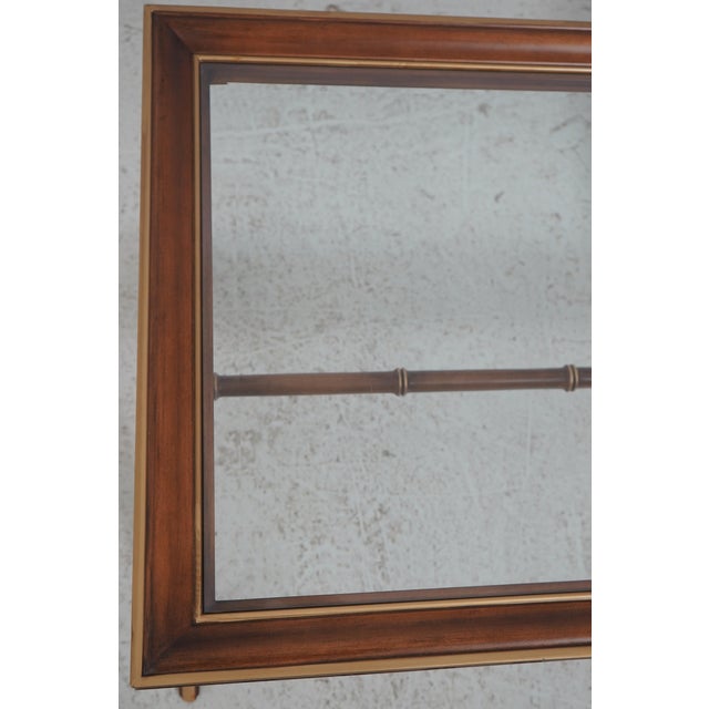 Glass Ej Victor Regency Style Glass Top Coffee Table For Sale - Image 7 of 14