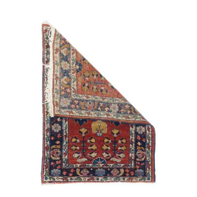 1920s Antique Sarouk Rug 1'8'' x 2'6'' For Sale - Image 5 of 12