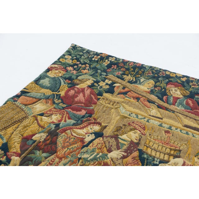 Jacquard Tapestry attributed to Jean Laurent for Aubsson, France, 1970s For Sale - Image 9 of 13