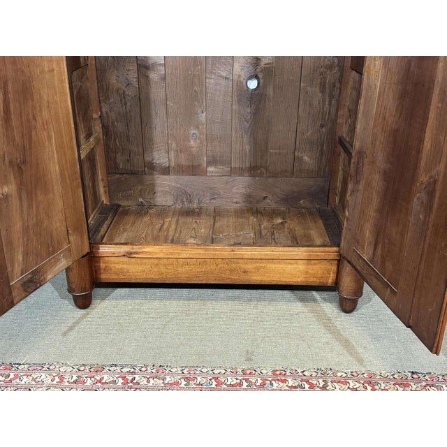 19th Century Empire Cherrywood Wardrobe For Sale - Image 10 of 16