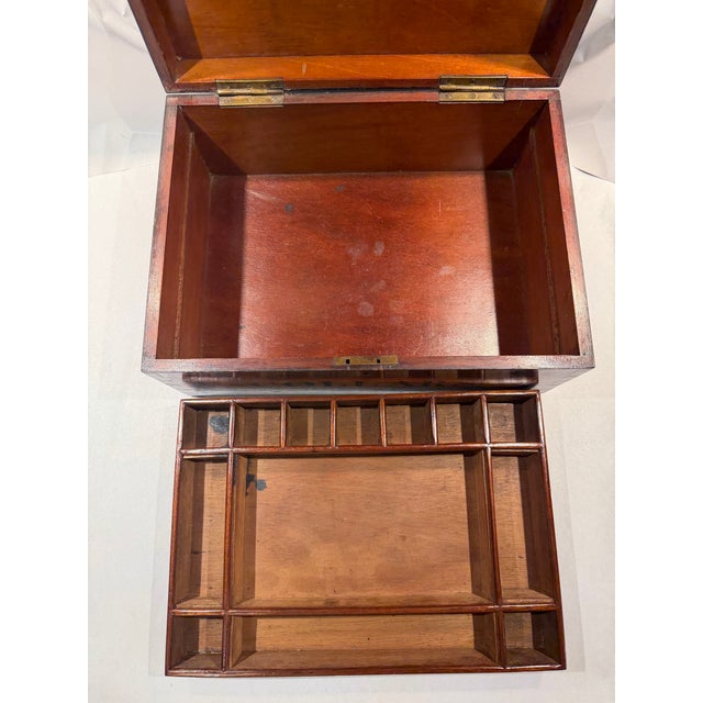 19th Century 19th Century Gentleman's Retail Display or Dresser Box Marked "Collars" For Sale - Image 5 of 12