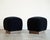 Postmodern Mohair and Walnut Stools by Karl Springer, C. 1980s For Sale - Image 3 of 7