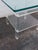 Hollywood Regency Lucite Glass Top Side End Table 6382 For Sale - Image 10 of 15