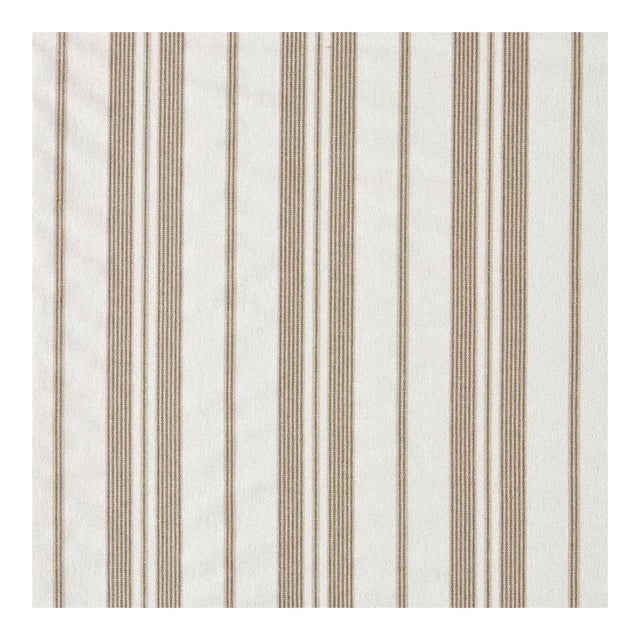 Sanderson Amberley Stripe Fabric in Gritstone For Sale