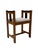 Brown Art Deco Modernist Stool in Oak & Velvet from Jan Brunott, 1920s For Sale - Image 8 of 14