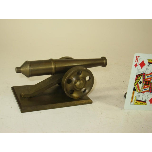 Cannon Toy 1940's Heavy Brass Mid-Century Modern Style WWI, WWII For Sale - Image 9 of 12