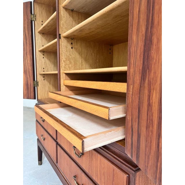 Brown Danish Cabinet in Teak with Lock For Sale - Image 8 of 11
