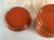 Metal 1960s Atomic Pagoda Orange Metal Canister Set For Sale - Image 7 of 7