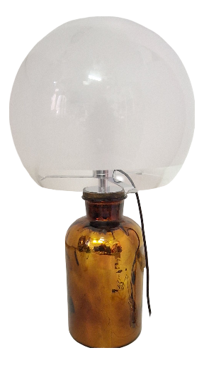 Vintage Porcino Table Lamp with Large Glass Base by Luigi Caccia Dominioni for Azucena, 1950s