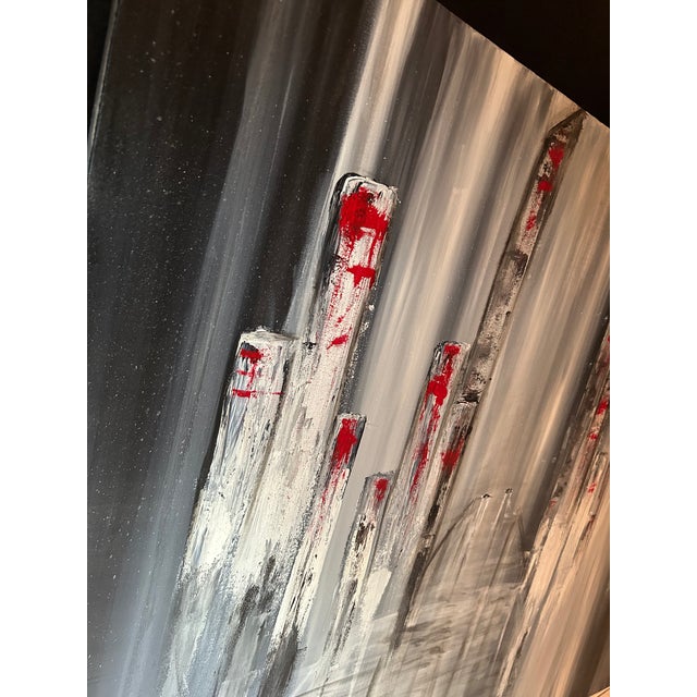 2020s 2026 Cityscape Acrylic on Canvas by RacquelJ For Sale - Image 5 of 10