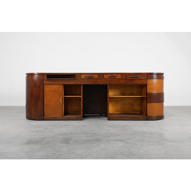 Large Art Deco Counter attributed to De Coene, Belgium, 1920s For Sale - Image 17 of 18