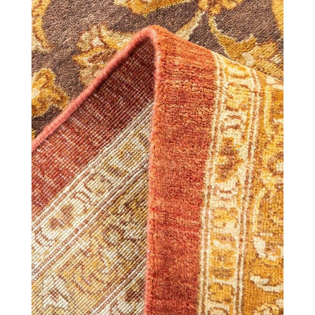 Mogul Collection Hand-Knotted Area Rug - Orange 8' 4" x 10' 3" For Sale In New York - Image 6 of 9