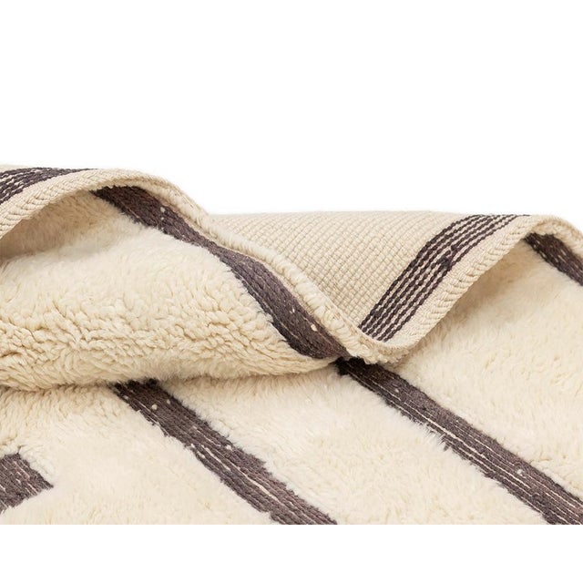 Contemporary Hand-Knotted Wool Rug by Azele Studio For Sale - Image 3 of 10