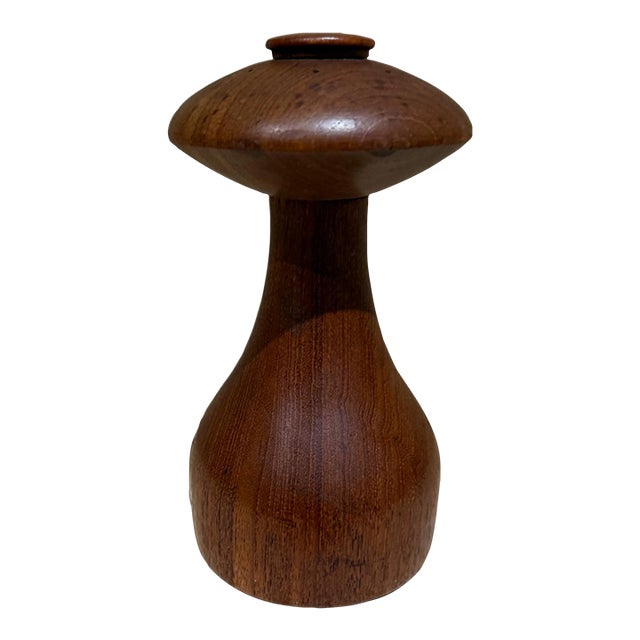 Jens Quistgaard Teak Dansk Pepper Mushroom Pepper Mill Scandinavian Modern For Sale