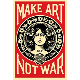 Shepard Fairey (Obey), Make Art Not War, Offset Lithograph For Sale