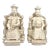 Mid Century Chinese Empress and Emperor Figures (Bookends) on Dragon Thrones, a Pair For Sale